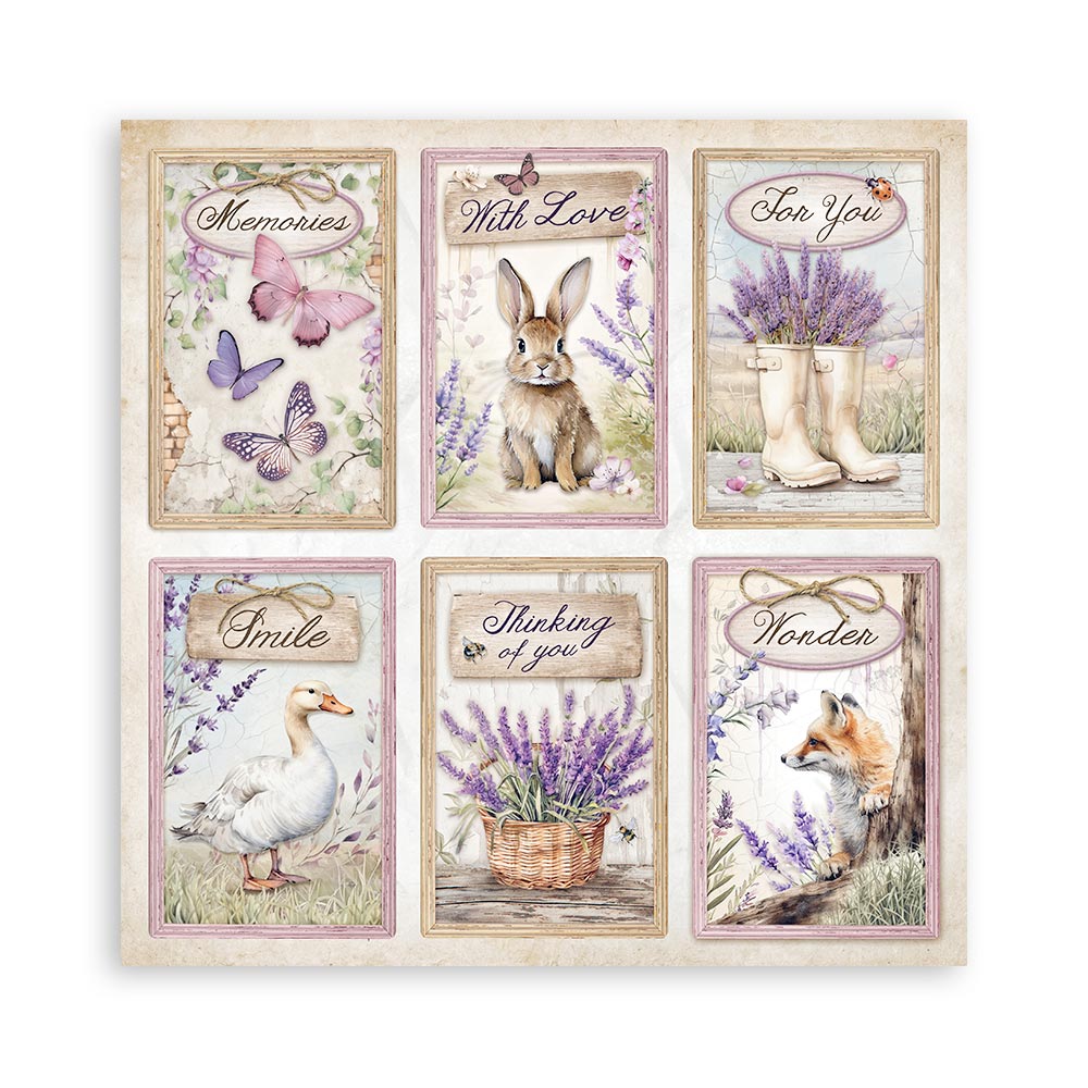 SBBS108 - Stamperia - Stamperia Small Scrapbooking Pad 20,3x20,3 cm – Lavender - Scrapbooking Pads - Detail 34 SBBS108 - Stamperia - Stamperia Small Scrapbooking Pad 20,3x20,3 cm – Lavender - Scrapbooking Pads - Detail 34