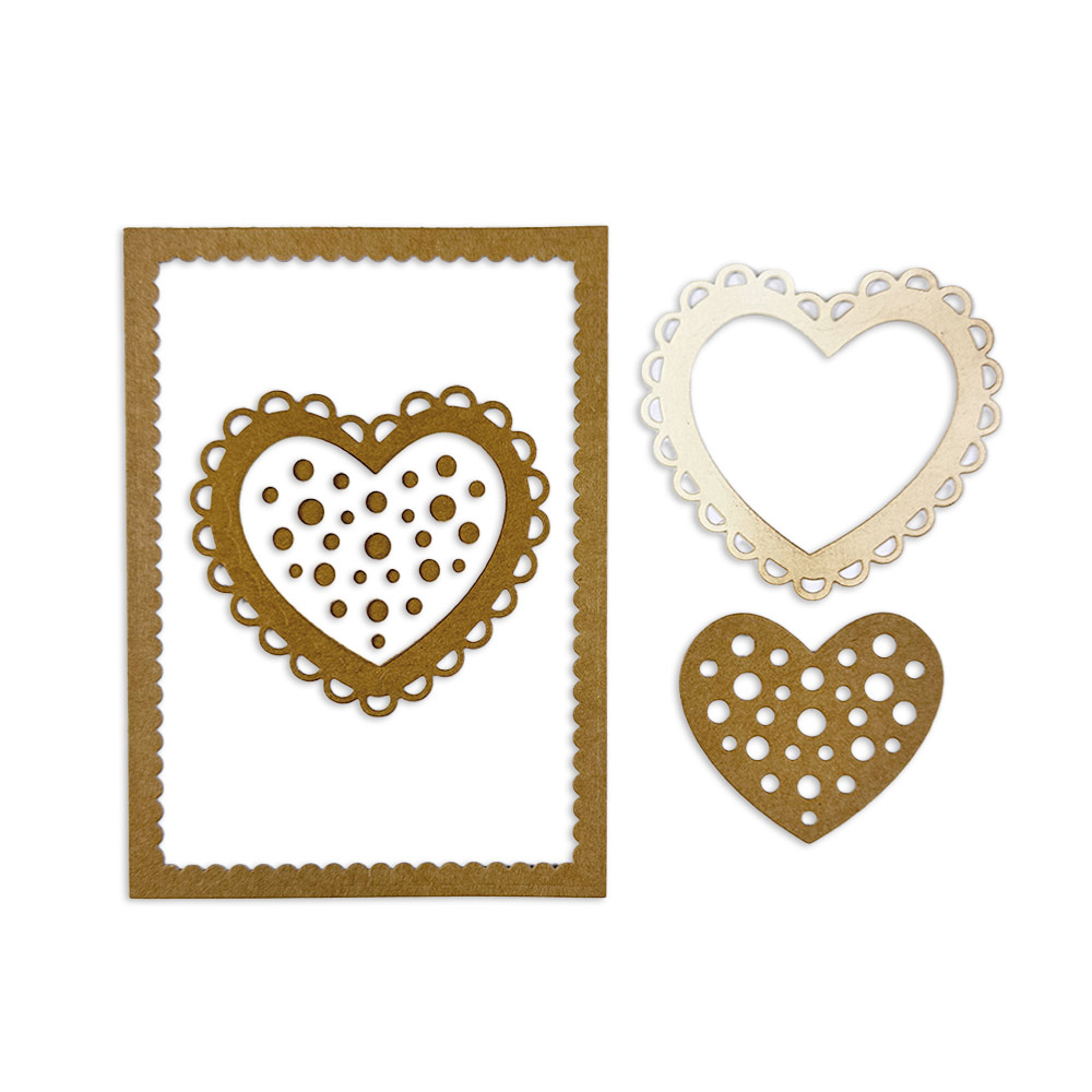 SFT14 - Stamperia - Stamperia Matrices de découpe – Heart - Cutting Dies - Detail 1 SFT14 - Stamperia - Stamperia Matrices de découpe – Heart - Cutting Dies - Detail 1