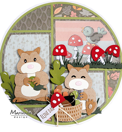 AK0080 - Marianne Design - Eline's Animals Autumn - Eline - Detail 1