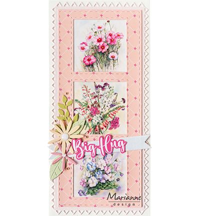 CR1585 - Marianne Design - Slimline 3 squares - Slimline - Detail 2