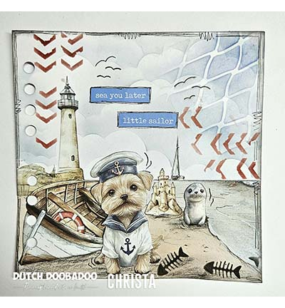 491.200.038 - Dutch DooBaDoo - Sticker Sail me Away - Dutch Stickervel - Detail 1