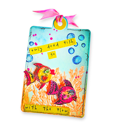 ABM-25-STAMP886 - Art by Marlene - Sea creatures Art By Marlene nr. 886 - La mer / plage - Detail 3