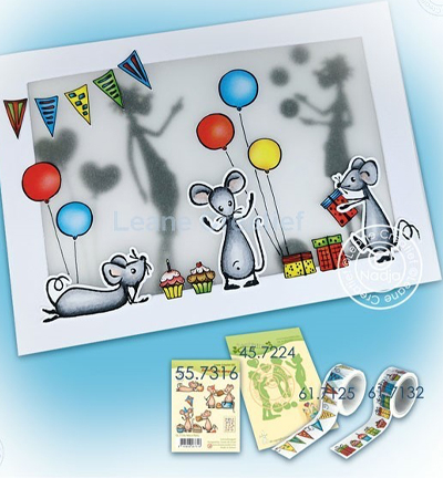 45.7224 - Leane Creatief - Clowns matrice - Gens - Detail 2