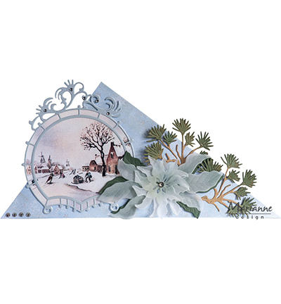 LR0779 - Marianne Design - Anja's Poinsettia - Fleurs - Detail 2