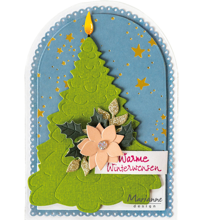 CR1673 - Marianne Design - Hot Foil Starry night - Hot Foil Die - Detail 1