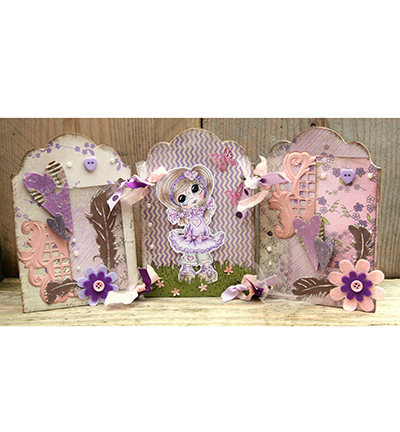 12274-7409 - Hobby Crafting Fun - Feutrine Lilas - Feutrine unie 1mm, set 5xA4 - Detail 1