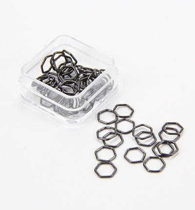 12093-9309 - Hobby Crafting Fun - hexagone, Anthracite - Simple - Detail 1