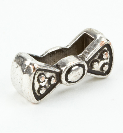 12292-9211 - Hobby Crafting Fun - Metal Charms for Flat Cord, Platinum - Charms for flat cord - Detail 2