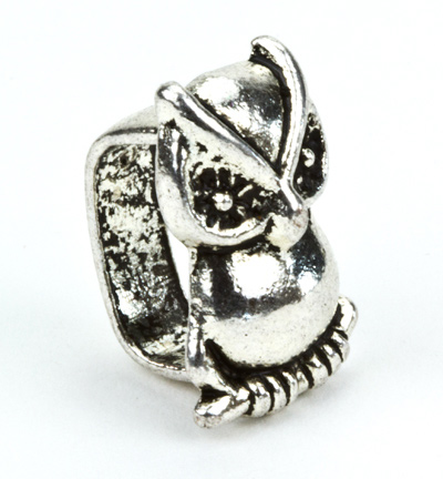 12292-9213 - Hobby Crafting Fun - Metal Charms for Flat Cord, Platinum - Charms for flat cord - Detail 2
