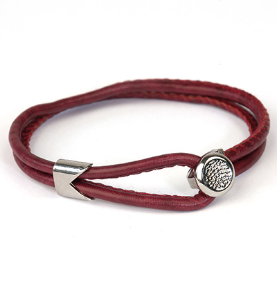 12311-1101 - Hobby Crafting Fun - Cord Clasp, Circle, Platinum - Clasp / Karabijn - Detail 1