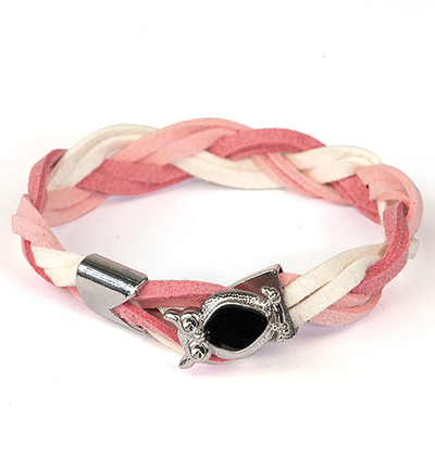 12311-1102 - Hobby Crafting Fun - Cord Clasp, Owl, Platinum/ Black - Clasp / Karabijn - Detail 1