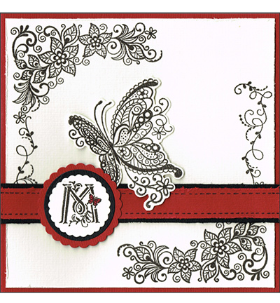 400307700 - ViVa Decor - Scribble Butterfly - Tampons clear & silicone - Detail 1