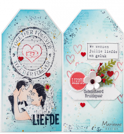 MM1642 - Marianne Design - Art stamps Together forever - Amour, amitié - Detail 1