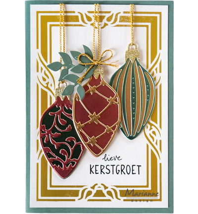 CR1683 - Marianne Design - Hot Foil - Anja's Classic Rectangle - Hot Foil Die - Detail 1