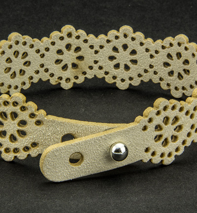 12313-1301 - Hobby Crafting Fun - Lace Cord, faux suede, Black - Lace cord - Detail 3