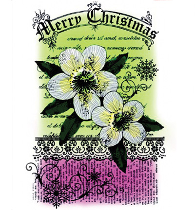 400309200 - ViVa Decor - Christrosen + Landschaft - Tampons clear & silicone - Detail 1