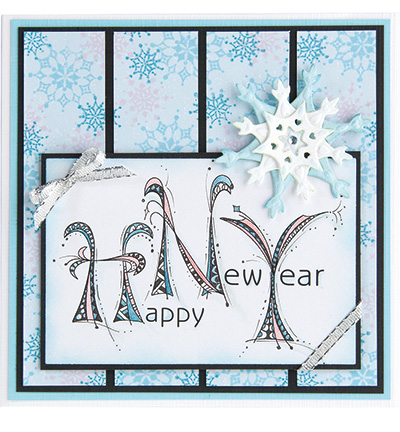 55.0164 - Leane Creatief - Happy New Year - Noël, hiver - Detail 1