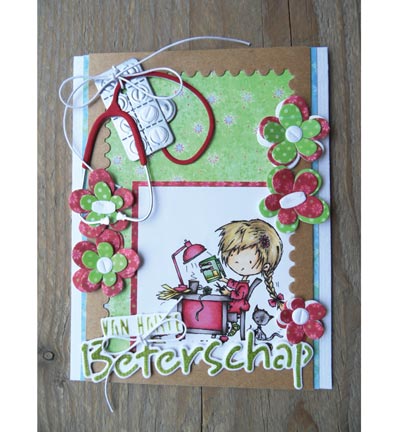 CR1317 - Marianne Design - Van harte BETERSCHAP - Craftables - Detail 1 CR1317 - Marianne Design - Van harte BETERSCHAP - Craftables - Detail 1
