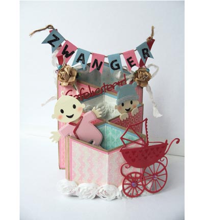 CR1319 - Marianne Design - Hartelijk GEFELICITEERD - Craftables - Detail 4