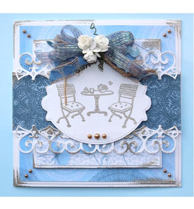 6410/0350 - Joy!Crafts - Blue Porche - Jardin - Detail 1