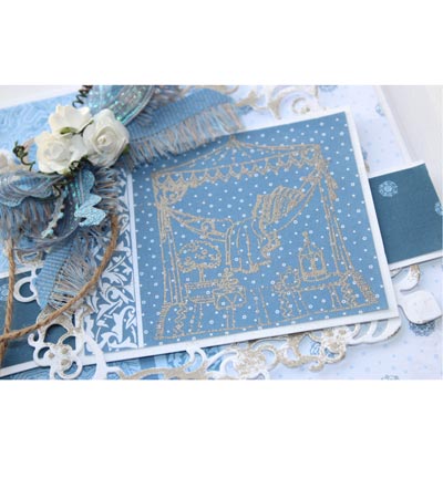 6410/0350 - Joy!Crafts - Blue Porche - Jardin - Detail 4