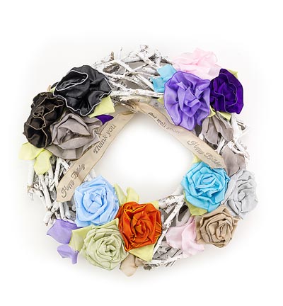 9240-040-593-25 - Halbach - Dusky Brown - Drahtkantenband 40mm - Detail 1