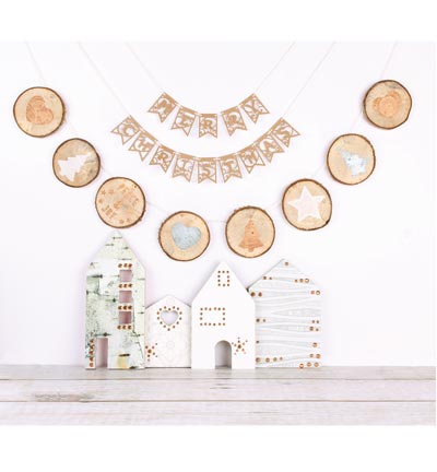 479.001.011 - Pronty - Flags Christmas - Kraft Liner - Detail 1