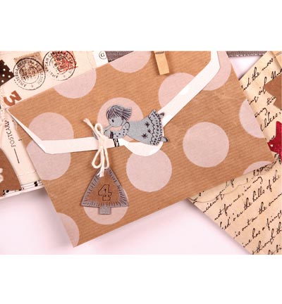 492.001.007 - Pronty - Merry Xmas - Grey Chipboard - Detail 4