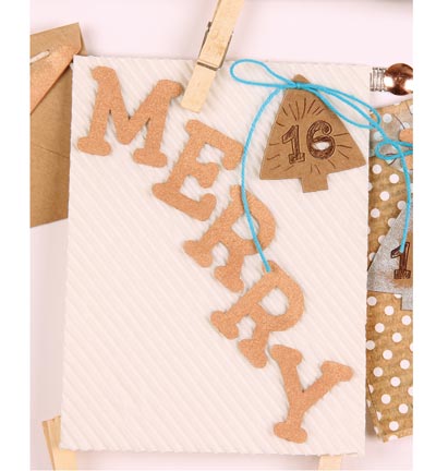 492.001.007 - Pronty - Merry Xmas - Grey Chipboard - Detail 5