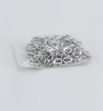 12356-5602 - Hobby Crafting Fun - Mousqueton Platinum - Clasp / Karabijn - Detail 1