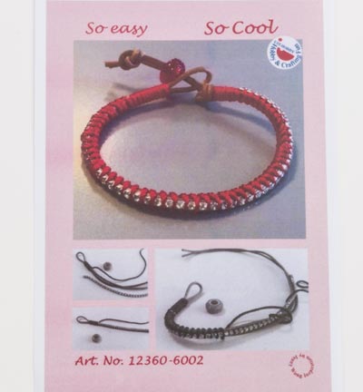 12360-6002 - Hobby Crafting Fun - Bracelet Set Rouge - Set Bracelet - Detail 1