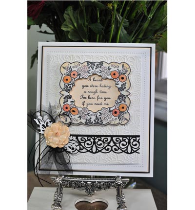 UMS619 - Creative Expressions - Blossom Frame - To Die For Stamp - Detail 2