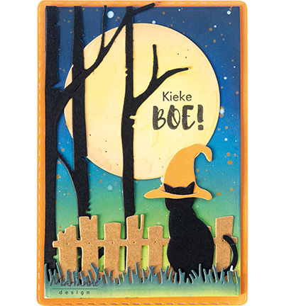 LR0935 - Marianne Design - Witch hat & broomstick - Noël, hiver - Detail 1