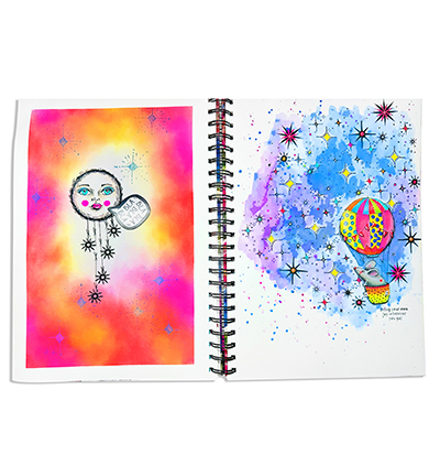 ABM-25-JOUR19 - Art by Marlene - Art Journal A4 size Art by Marlene nr.19 - Art Journal - Detail 4