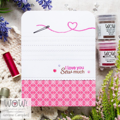 STAMPSET61 - Wow! - Simply Sew (by Gemma Campbell) - Amour, amitié - Detail 1