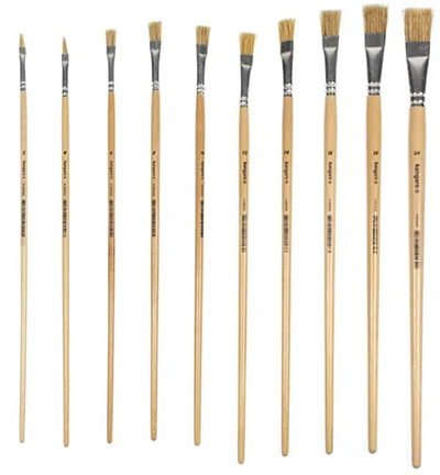 K-840230 - Kangaro - Lyonse penselen Kangaro koker met 10 penselen - Ensembles de pinceaux / étui - Detail 1