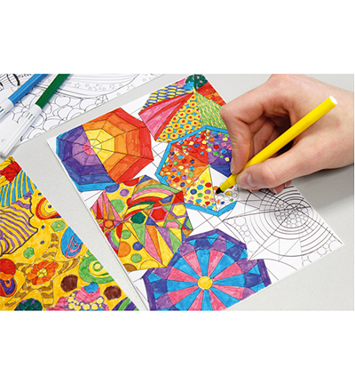 IN-8722-08 - Info Notes - Planche de coloriage Colour & Relax pour adultes - Coloriages - Detail 1