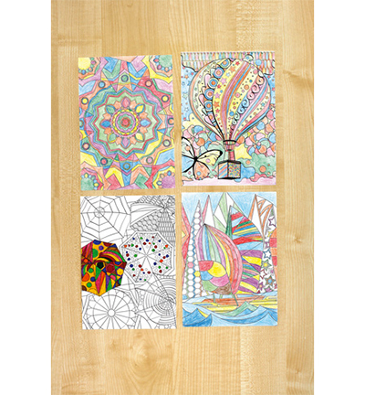 IN-8722-08 - Info Notes - Planche de coloriage Colour & Relax pour adultes - Coloriages - Detail 2