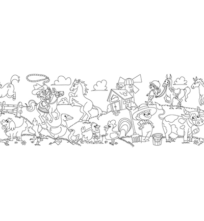 IN-8723-08-B - Info Notes - Rouleau de coloriage Creative, Ferme - Rouleau à colorier - Detail 8