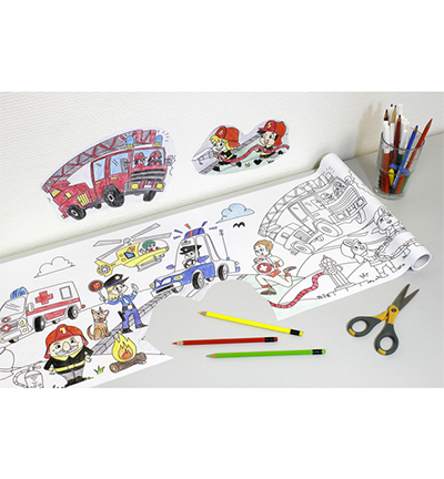 IN-8725-08-B - Info Notes - Rouleau de coloriage Creative, Premiers secours - Rouleau à colorier - Detail 6