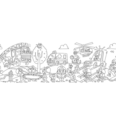 IN-8725-08-B - Info Notes - Rouleau de coloriage Creative, Premiers secours - Rouleau à colorier - Detail 8