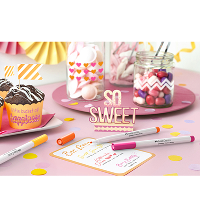 FC-160602 - Faber Castell - Marker creatief FC Goldfaber 1.5 Sweet Moments, set a 6 stuks - Goldfaber Creative Marker Metallic - Detail 1