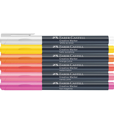 FC-160705 - Faber Castell - Marker FC Creatief Summer Breeze set 6 st. - Goldfaber Creative Marker Metallic - Detail 1