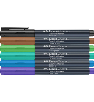 FC-160708 - Faber Castell - Marker FC Creatief Fairy Forest set 6st. - Goldfaber Creative Marker Metallic - Detail 1