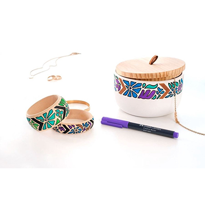 FC-160708 - Faber Castell - Marker FC Creatief Fairy Forest set 6st. - Goldfaber Creative Marker Metallic - Detail 4