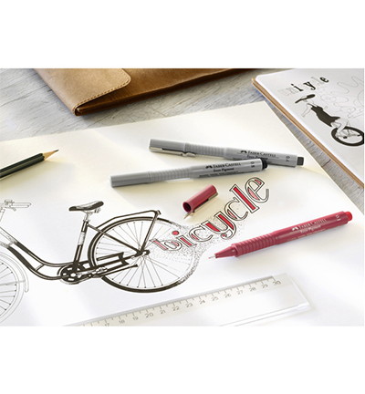 FC-166010 - Faber Castell - Ecco Pigment contenu assorti - Ecco  pigment pen display - Detail 1