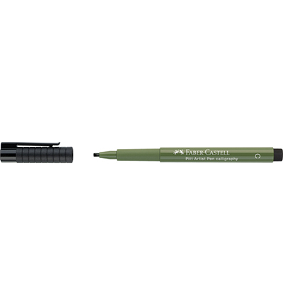 FC-167574 - Faber Castell - Pitt Artist Pen indian ink color C 174 vert chrome - Pitt Artist Pen individuels - Detail 1 FC-167574 - Faber Castell - Pitt Artist Pen indian ink color C 174 vert chrome - Pitt Artist Pen individuels - Detail 1
