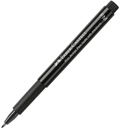 FC-167894 - Faber Castell - Pitt artist, FM 199 noir - Pitt Artist Pen individuels - Detail 1 FC-167894 - Faber Castell - Pitt artist, FM 199 noir - Pitt Artist Pen individuels - Detail 1