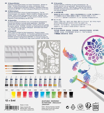 FC-169618 - Faber Castell - Waterverfset Faber-Castell 18-delig - Faber Castell Watercolour - Detail 2