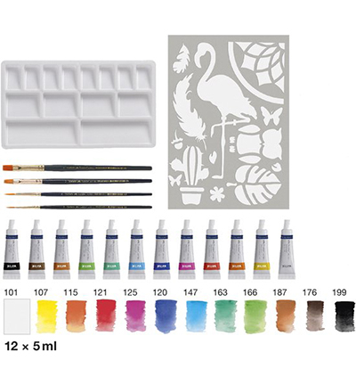 FC-169618 - Faber Castell - Waterverfset Faber-Castell 18-delig - Faber Castell Watercolour - Detail 3